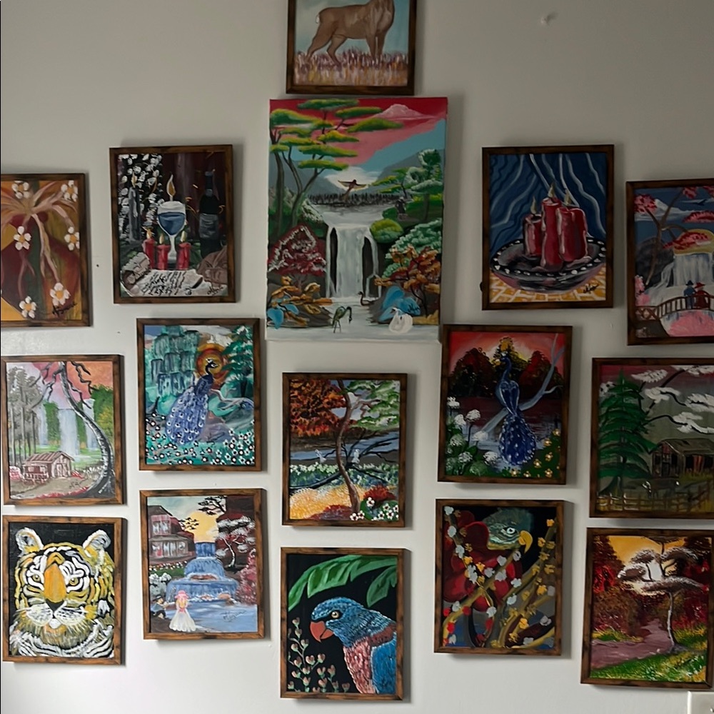 Colorful Art Gallery Wall Decor